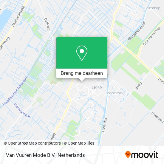 Van Vuuren Mode B.V. kaart