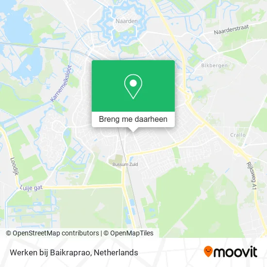 Werken bij Baikraprao kaart