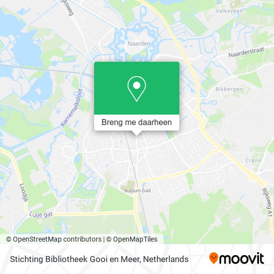 Stichting Bibliotheek Gooi en Meer kaart