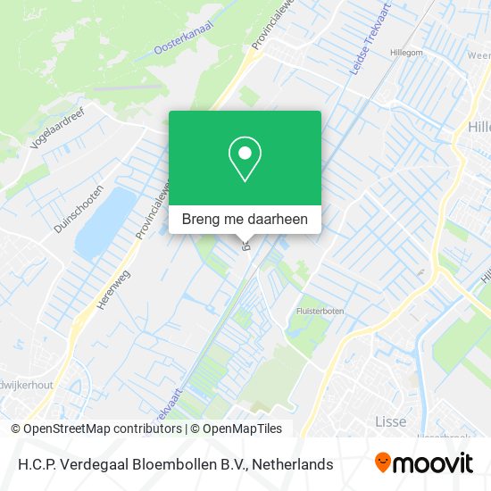 H.C.P. Verdegaal Bloembollen B.V. kaart