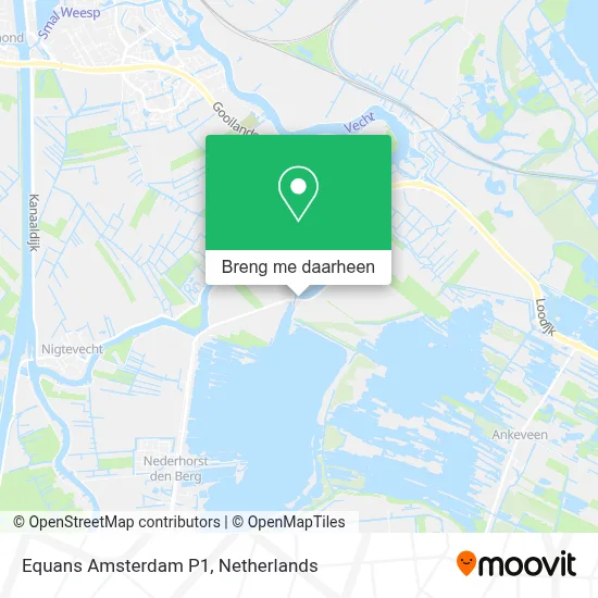 Equans Amsterdam P1 kaart
