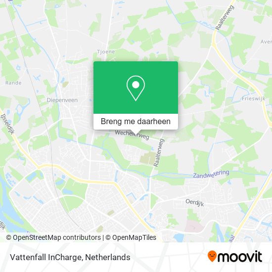 Vattenfall InCharge kaart