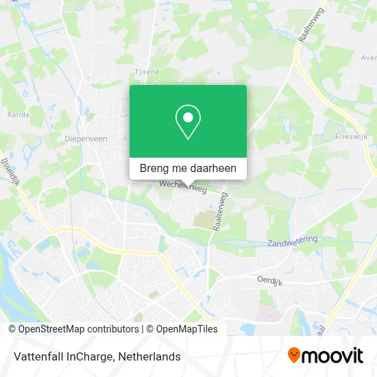 Vattenfall InCharge kaart