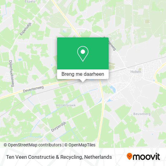 Ten Veen Constructie & Recycling kaart