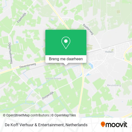 De Koff Verhuur & Entertainment kaart