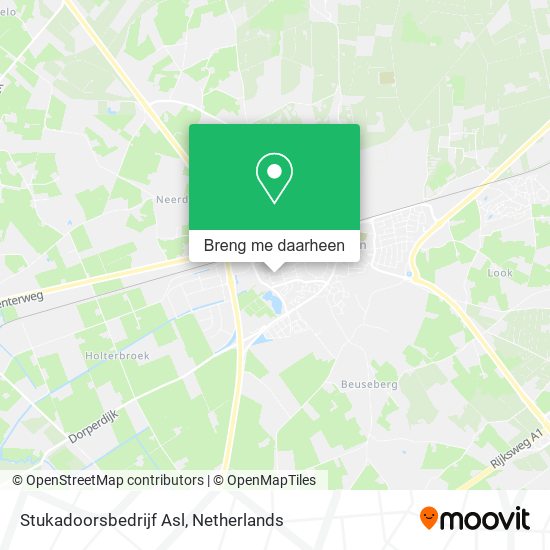 Stukadoorsbedrijf Asl kaart