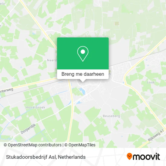Stukadoorsbedrijf Asl kaart