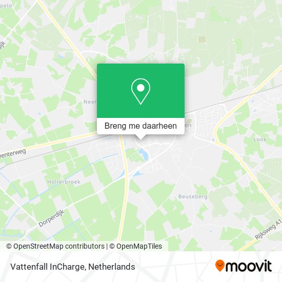 Vattenfall InCharge kaart