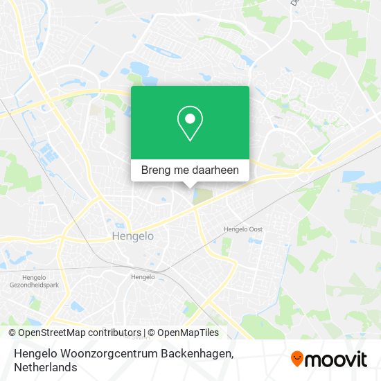 Hengelo Woonzorgcentrum Backenhagen kaart