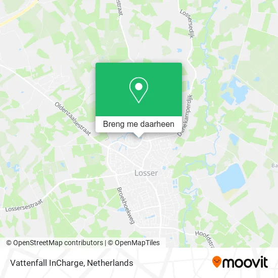Vattenfall InCharge kaart