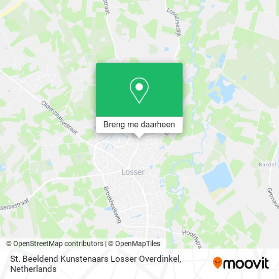 St. Beeldend Kunstenaars Losser Overdinkel kaart