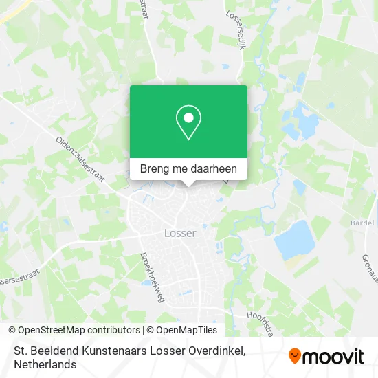 St. Beeldend Kunstenaars Losser Overdinkel kaart