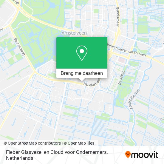 Fieber Glasvezel en Cloud voor Ondernemers kaart