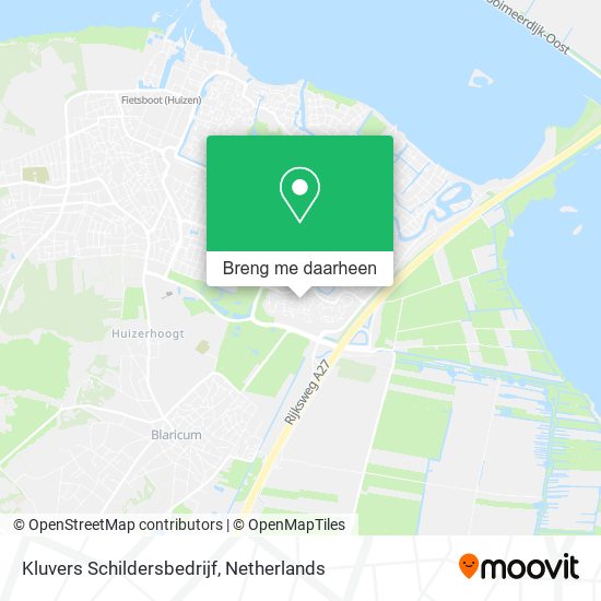 Kluvers Schildersbedrijf kaart