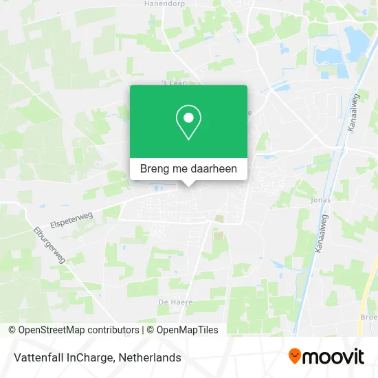 Vattenfall InCharge kaart