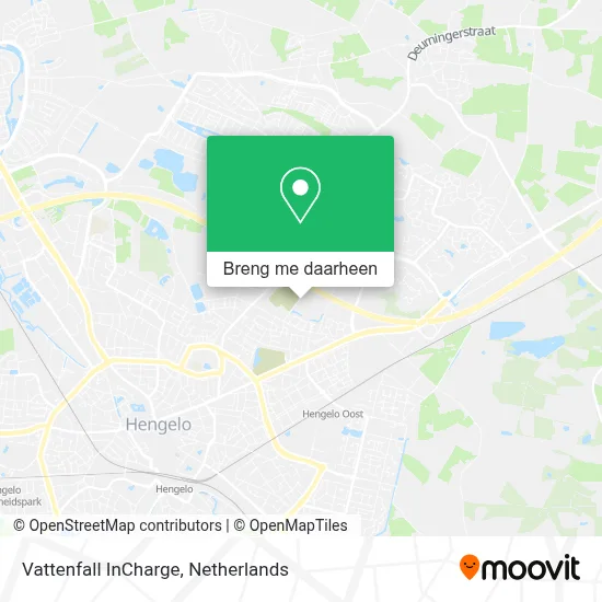 Vattenfall InCharge kaart