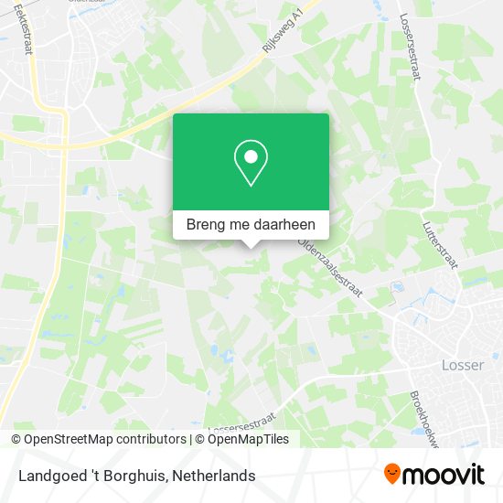 Landgoed 't Borghuis kaart