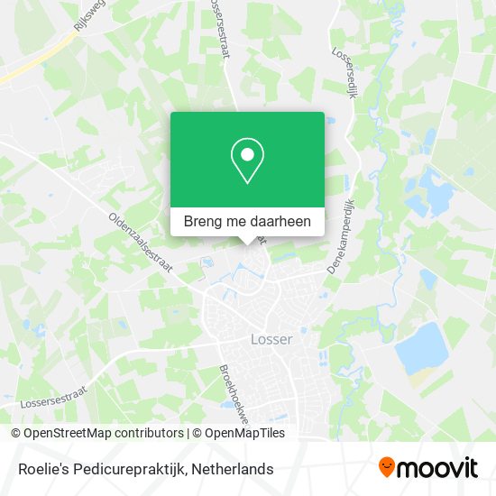 Roelie's Pedicurepraktijk kaart