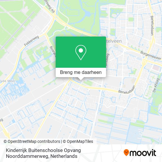 Kinderrijk Buitenschoolse Opvang Noorddammerweg kaart