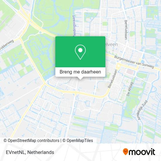 EVnetNL kaart