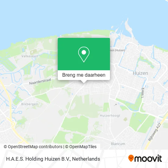 H.A.E.S. Holding Huizen B.V. kaart