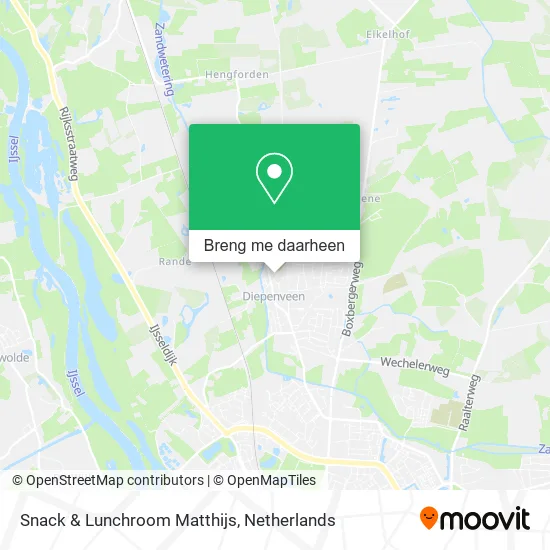 Snack & Lunchroom Matthijs kaart