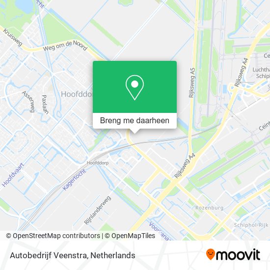 Autobedrijf Veenstra kaart
