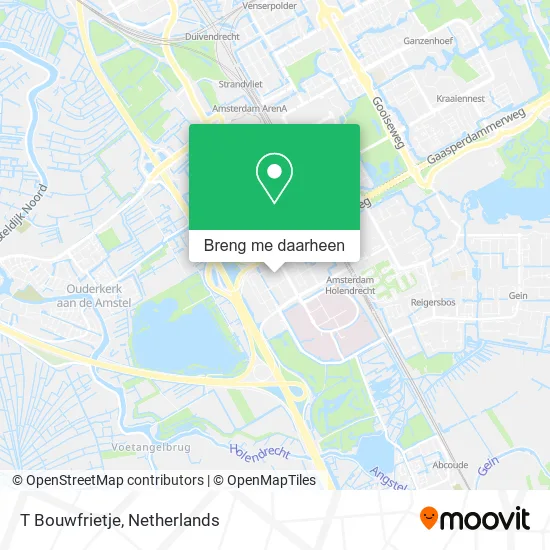 T Bouwfrietje kaart