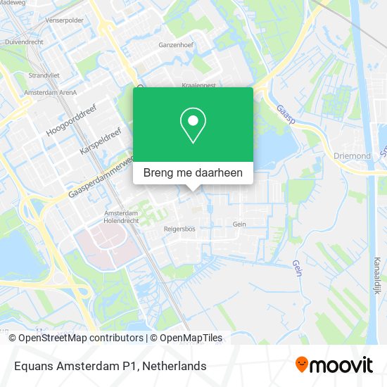 Equans Amsterdam P1 kaart