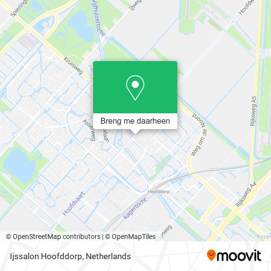 Ijssalon Hoofddorp kaart