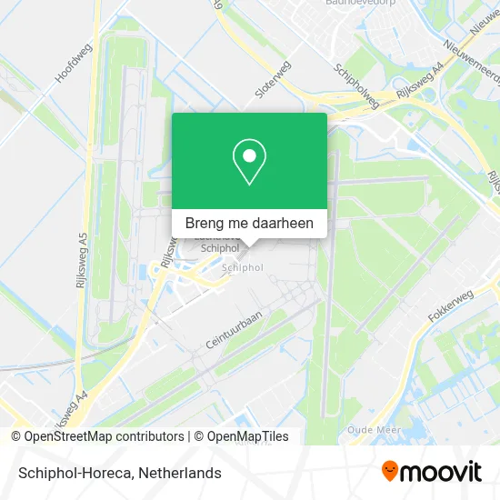 Schiphol-Horeca kaart