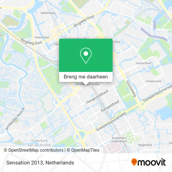 Sensation 2013 kaart