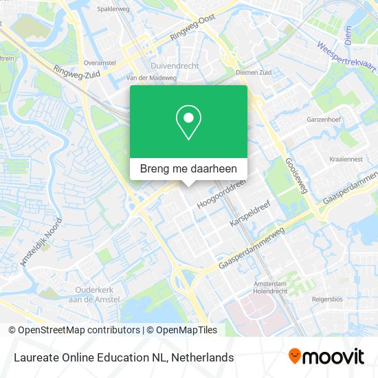 Laureate Online Education NL kaart