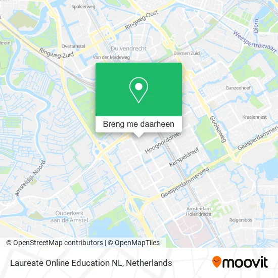 Laureate Online Education NL kaart