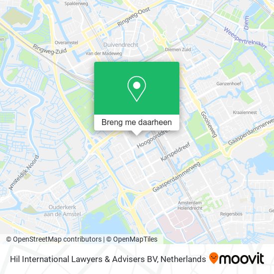 Hil International Lawyers & Advisers BV kaart