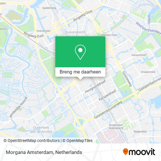 Morgana Amsterdam kaart