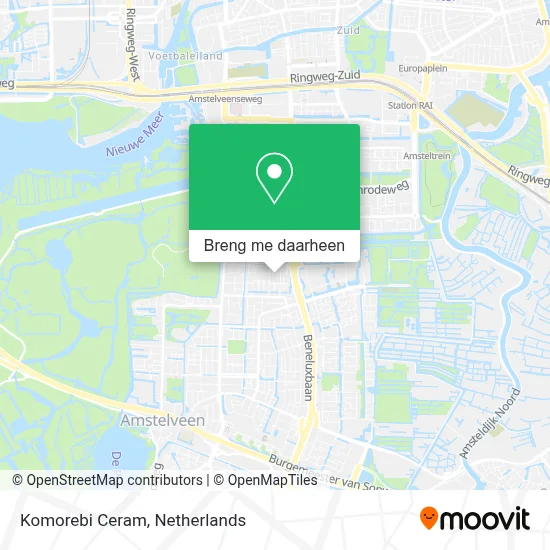 Komorebi Ceram kaart