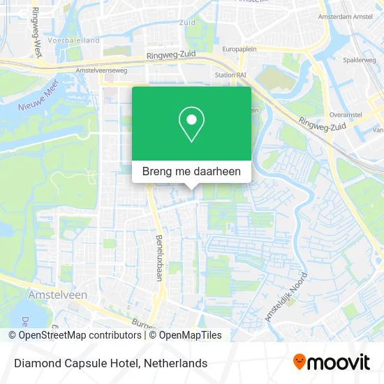 Diamond Capsule Hotel kaart