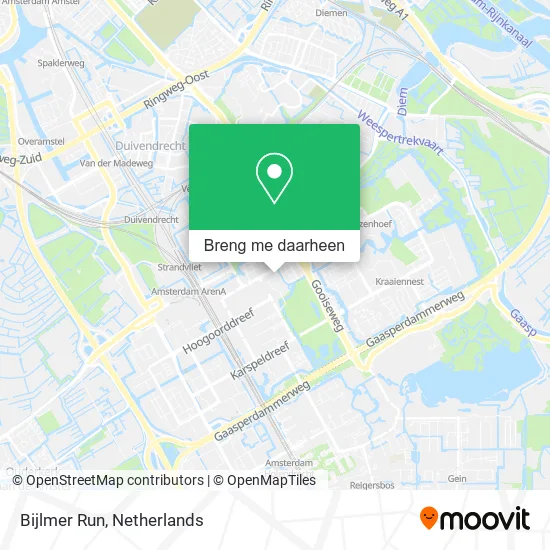 Bijlmer Run kaart