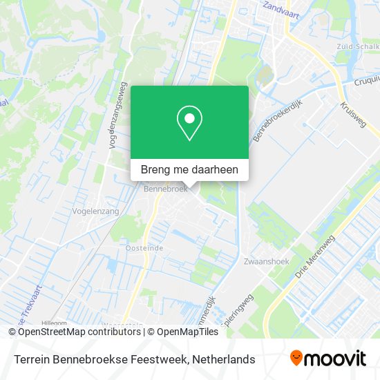 Terrein Bennebroekse Feestweek kaart