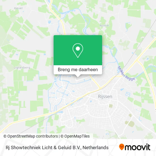 Rj Showtechniek Licht & Geluid B.V. kaart