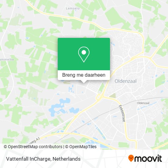 Vattenfall InCharge kaart
