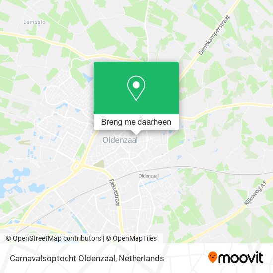 Carnavalsoptocht Oldenzaal kaart