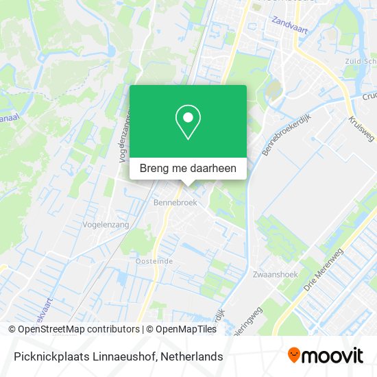 Picknickplaats Linnaeushof kaart
