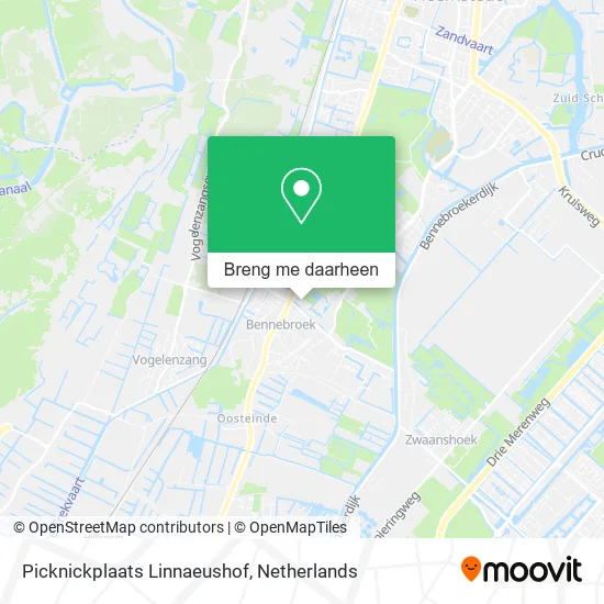 Picknickplaats Linnaeushof kaart