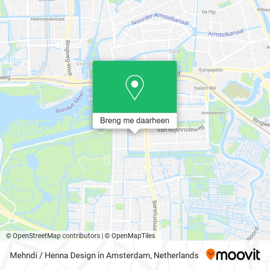 Mehndi / Henna Design in Amsterdam kaart