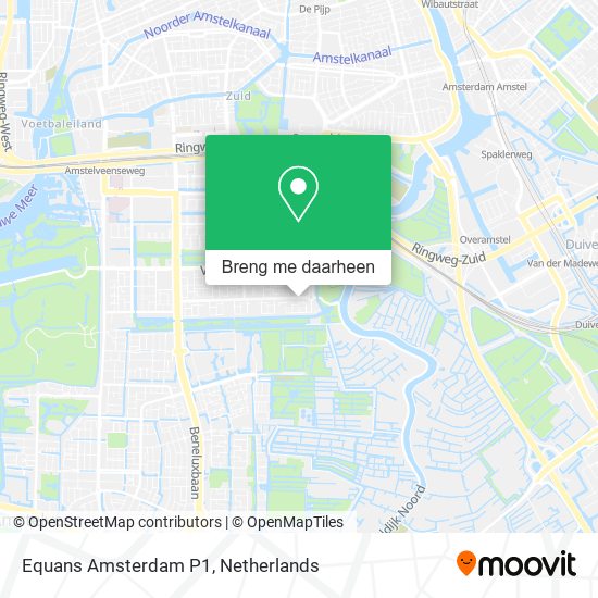 Equans Amsterdam P1 kaart
