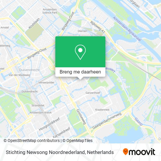 Stichting Newsong Noordnederland kaart