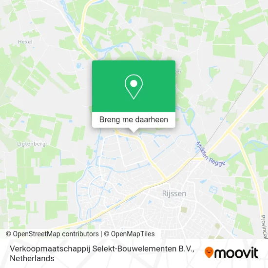 Verkoopmaatschappij Selekt-Bouwelementen B.V. kaart