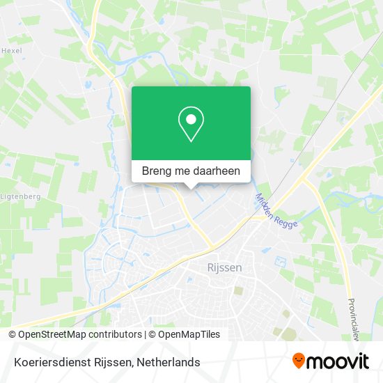 Koeriersdienst Rijssen kaart